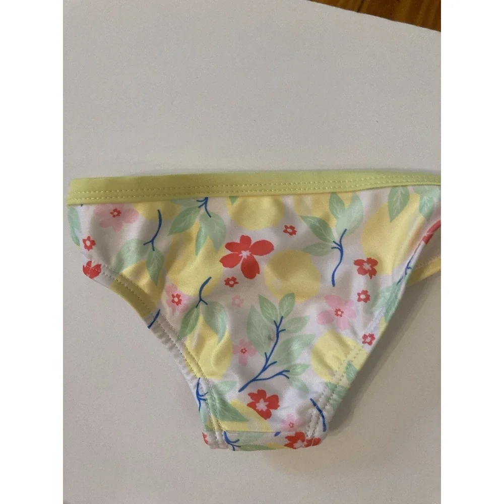 Wonder nation infant girls swimwear‎ 3 Piece  Yellow Floral Sz 12m beach coastal